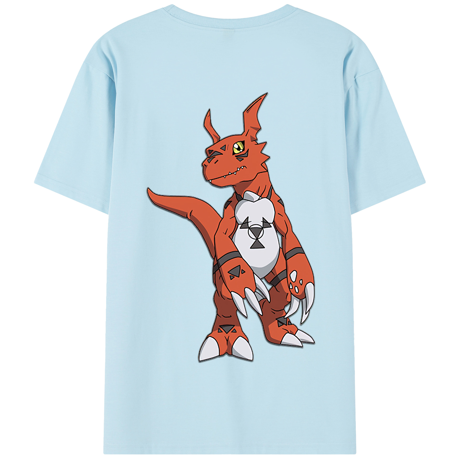 （画像用） Digimon デジタルモンスター/デジモン 綿100％半袖Tシャツ（背面プリント）